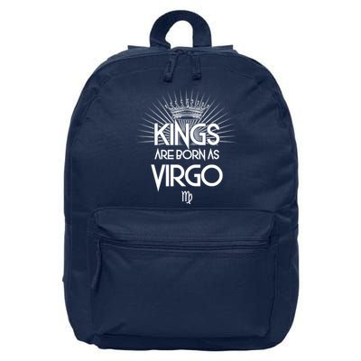 Kings Are Born As Virgo 16 in Basic Backpack