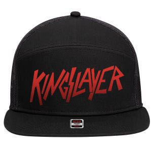 Kingslayer Funny King Slayer 7 Panel Mesh Trucker Snapback Hat