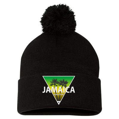 Kingston Jamaica Pom Pom 12in Knit Beanie