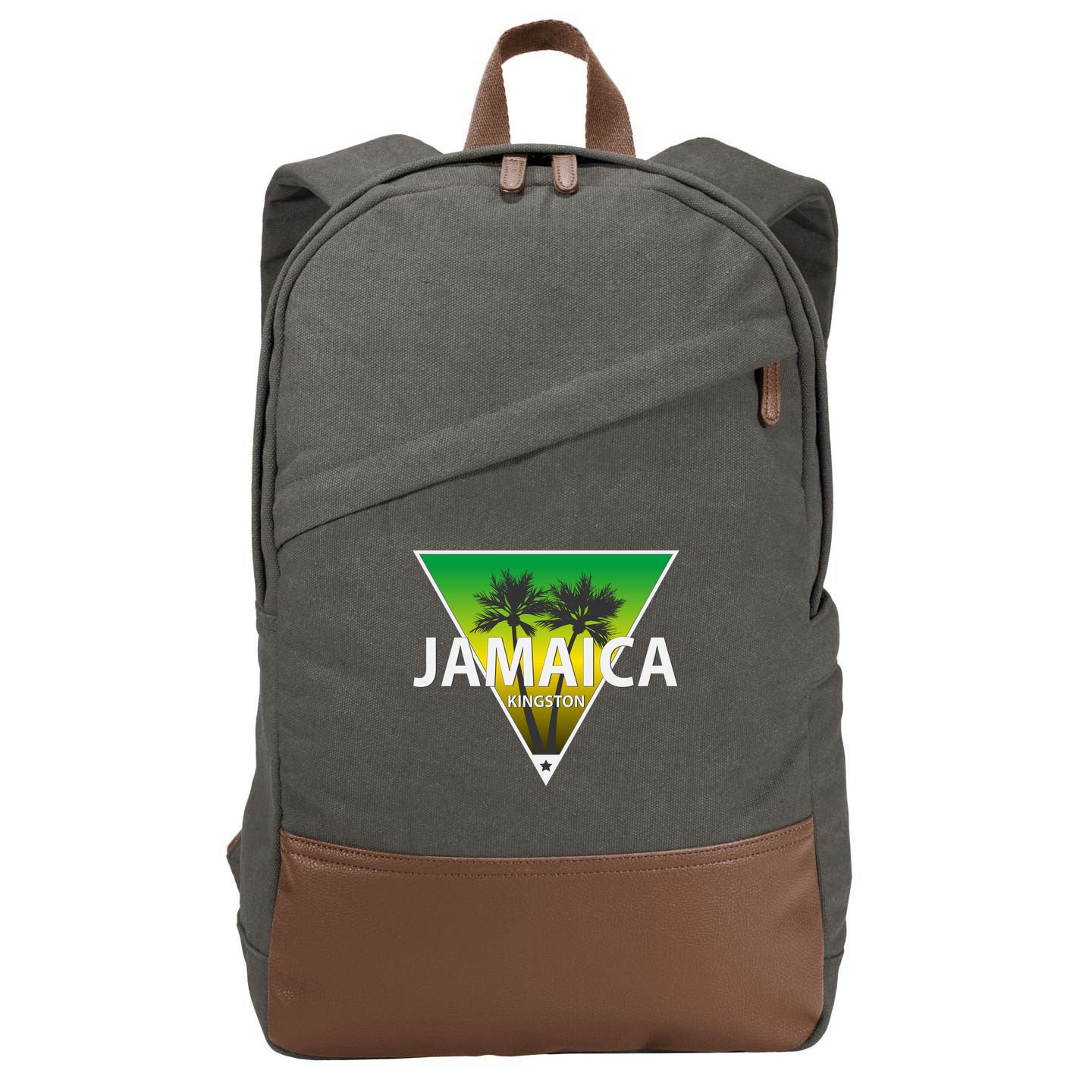 Kingston Jamaica Cotton Canvas Backpack