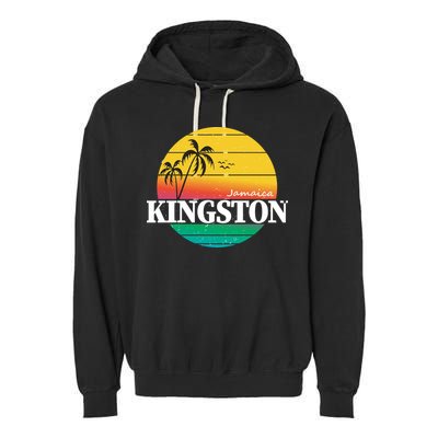 Kingston Jamaica Retro Garment-Dyed Fleece Hoodie