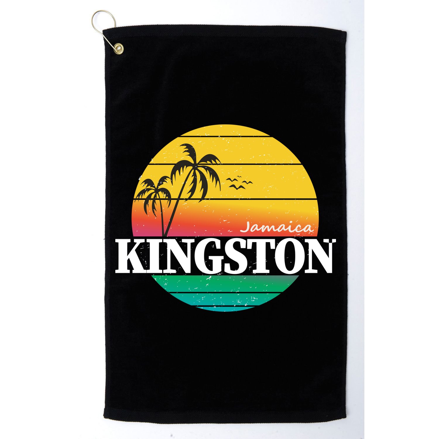 Kingston Jamaica Retro Golf Towel