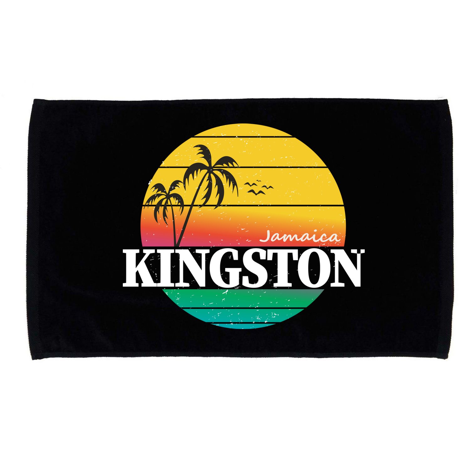 Kingston Jamaica Retro Microfiber Hand Towel