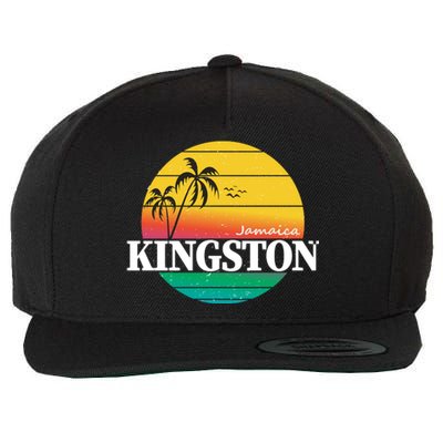 Kingston Jamaica Retro Wool Snapback Cap