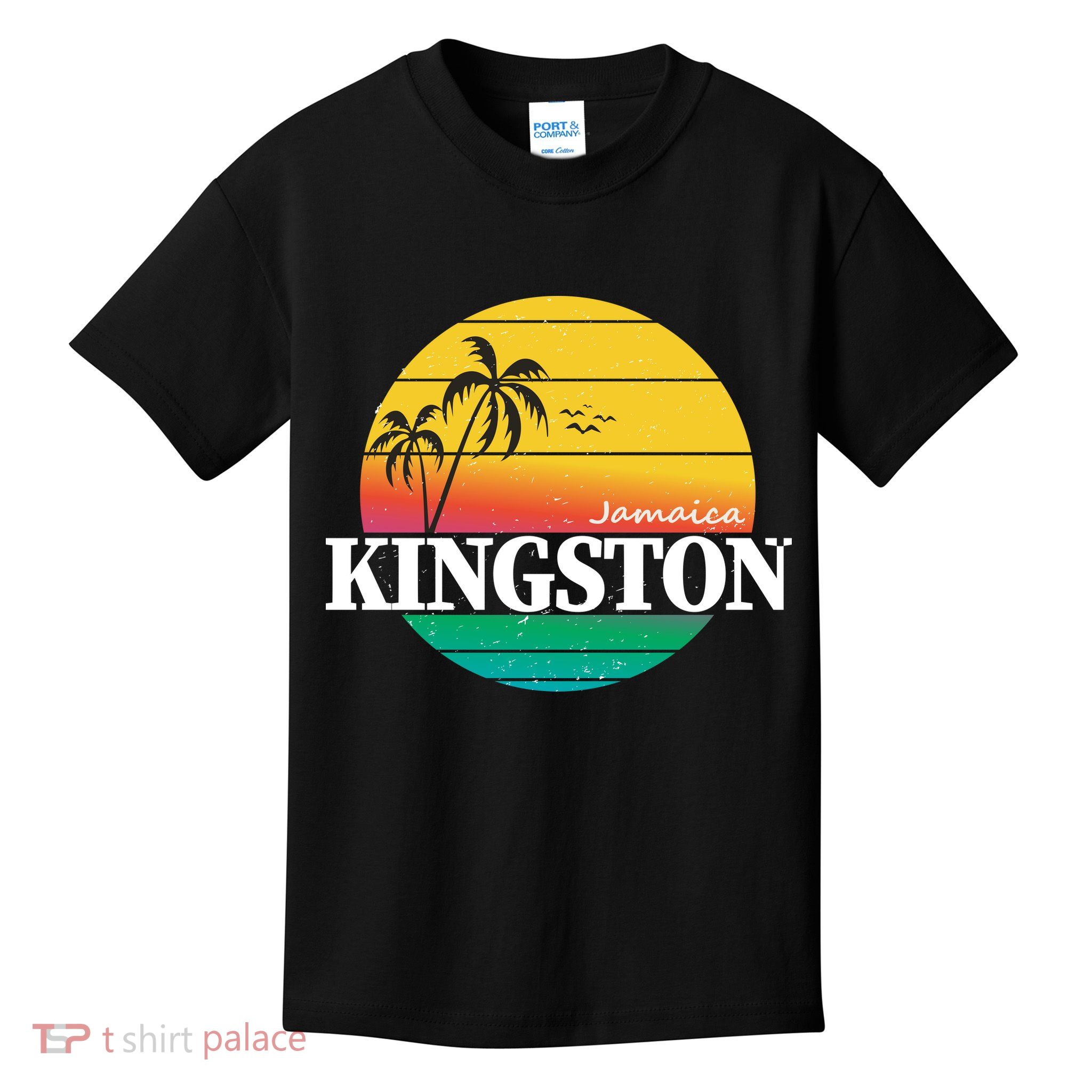 Kingston Jamaica Retro Kids T-Shirt