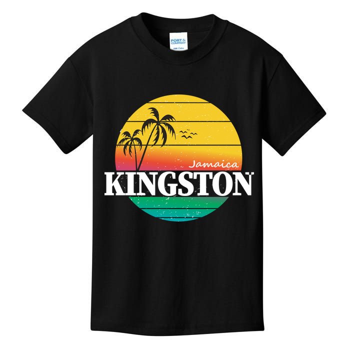 Kingston Jamaica Retro Kids T-Shirt