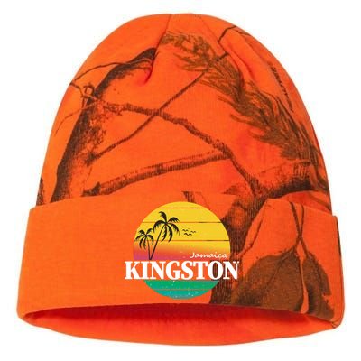 Kingston Jamaica Retro Kati Licensed 12" Camo Beanie