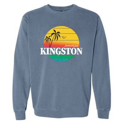 Kingston Jamaica Retro Garment-Dyed Sweatshirt