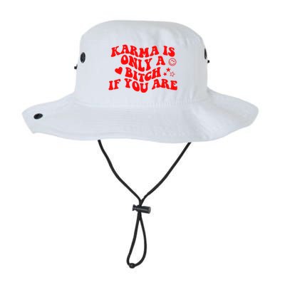 Karma Is Only A B If You Are Aesthetic Retro Cool Gift Legacy Cool Fit Booney Bucket Hat