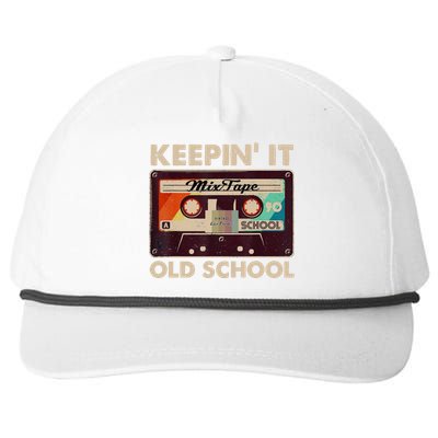 Keeping It Old School Retro Vintage 90s Mixtape Snapback Five-Panel Rope Hat