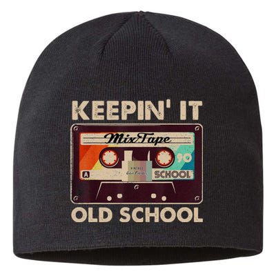 Keeping It Old School Retro Vintage 90s Mixtape Sustainable Beanie