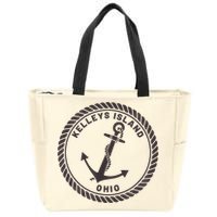 Kelleys Island Ohio Zip Tote Bag