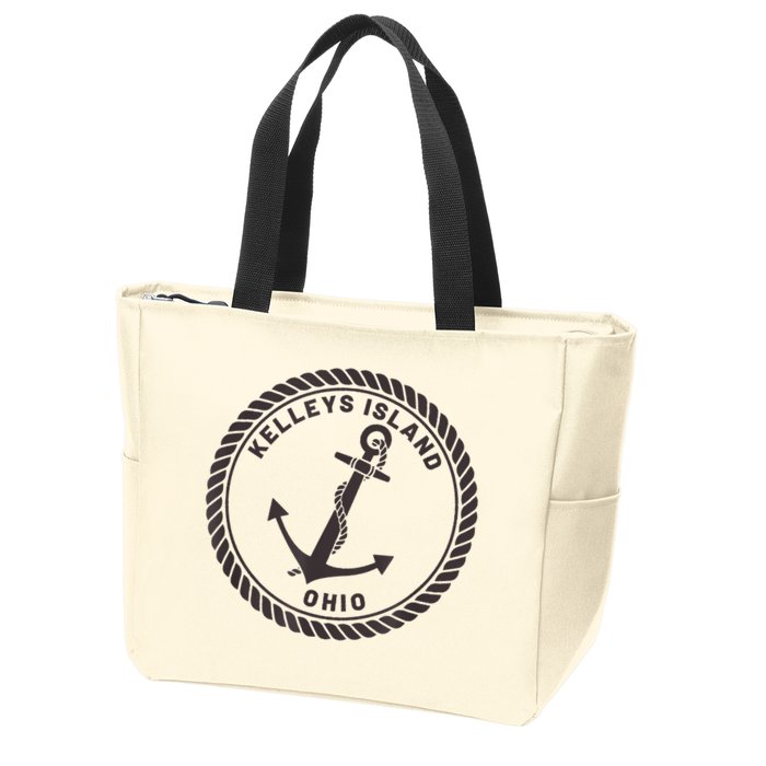 Kelleys Island Ohio Zip Tote Bag