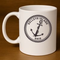 Kelleys Island Ohio 11oz C Handle Ceramic Mug