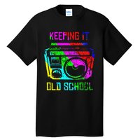 Keeping It Old School 80s 90s Portable Stereo Retro Music Tall T-Shirt