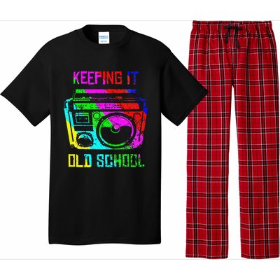 Keeping It Old School 80s 90s Portable Stereo Retro Music Pajama Set