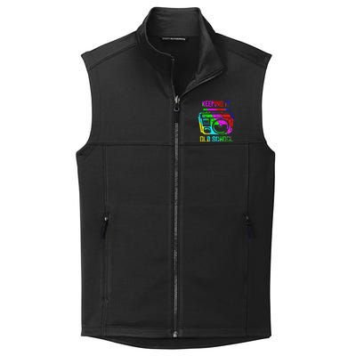 Keeping It Old School 80s 90s Portable Stereo Retro Music Collective Smooth Fleece Vest