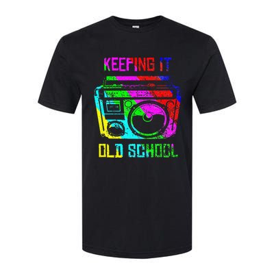 Keeping It Old School 80s 90s Portable Stereo Retro Music Softstyle CVC T-Shirt