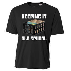 Keeping It Old School Music Vinyl Records LP Lover Cooling Performance Crew T-Shirt