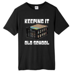 Keeping It Old School Music Vinyl Records LP Lover Tall Fusion ChromaSoft Performance T-Shirt