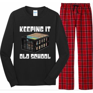 Keeping It Old School Music Vinyl Records LP Lover Long Sleeve Pajama Set