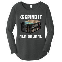 Keeping It Old School Music Vinyl Records LP Lover Women's Perfect Tri Tunic Long Sleeve Shirt