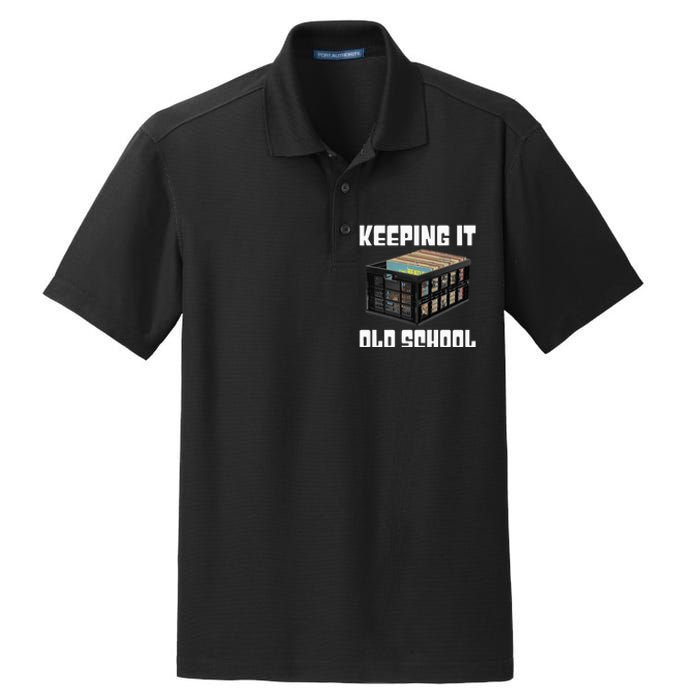 Keeping It Old School Music Vinyl Records LP Lover Dry Zone Grid Polo