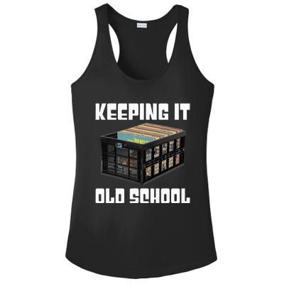 Keeping It Old School Music Vinyl Records LP Lover Ladies PosiCharge Competitor Racerback Tank