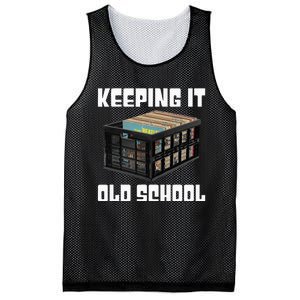 Keeping It Old School Music Vinyl Records LP Lover Mesh Reversible Basketball Jersey Tank