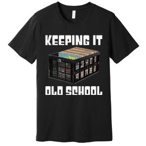 Keeping It Old School Music Vinyl Records LP Lover Premium T-Shirt