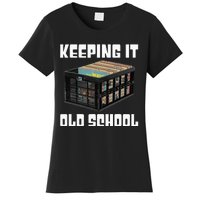 Keeping It Old School Music Vinyl Records LP Lover Women's T-Shirt