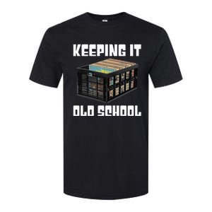 Keeping It Old School Music Vinyl Records LP Lover Softstyle CVC T-Shirt