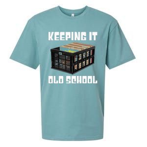 Keeping It Old School Music Vinyl Records LP Lover Sueded Cloud Jersey T-Shirt