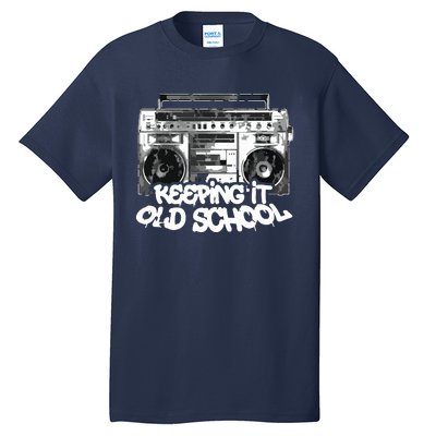 Keeping It Old School Vintage Boombox Graffiti Tall T-Shirt