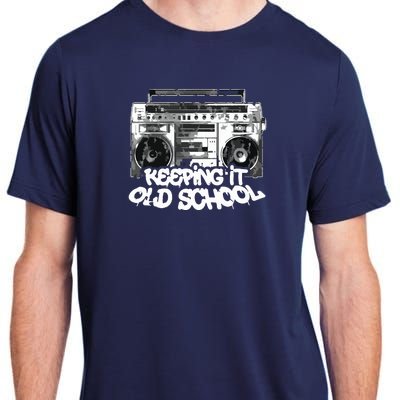 Keeping It Old School Vintage Boombox Graffiti Adult ChromaSoft Performance T-Shirt