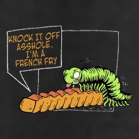 Knock It Off Asshole IM A French Fry 7 Panel Mesh Trucker Snapback Hat