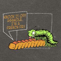 Knock It Off Asshole IM A French Fry Cotton Canvas Backpack