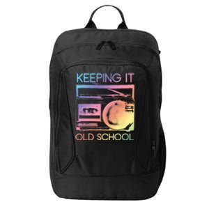 Keeping It Old School Retro 80s 90s Boombox Music City Backpack