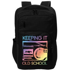 Keeping It Old School Retro 80s 90s Boombox Music Impact Tech Backpack