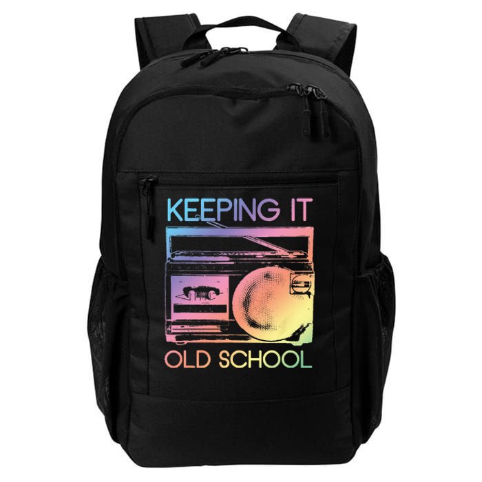 Keeping It Old School Retro 80s 90s Boombox Music Daily Commute Backpack