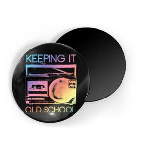 Keeping It Old School Retro 80s 90s Boombox Music Magnet