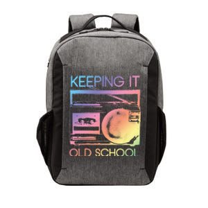 Keeping It Old School Retro 80s 90s Boombox Music Vector Backpack