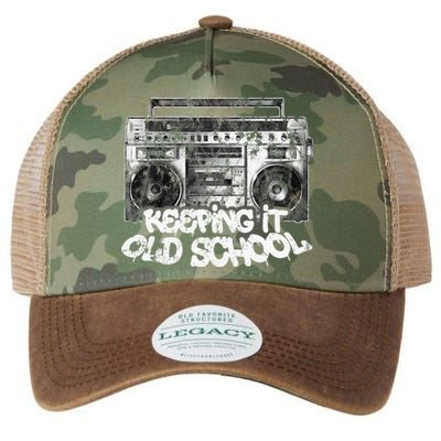 Keeping It Old School Vintage Boombox Graffiti Legacy Tie Dye Trucker Hat