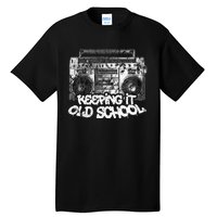 Keeping It Old School  Vintage Boombox Graffiti Tall T-Shirt