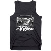 Keeping It Old School  Vintage Boombox Graffiti Tank Top