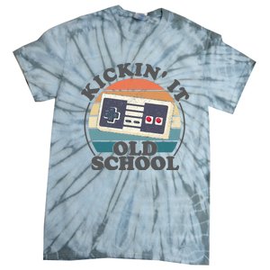 Kickin It Old School Retro 80s Video Game Gaming Gamer Gift Tie-Dye T-Shirt