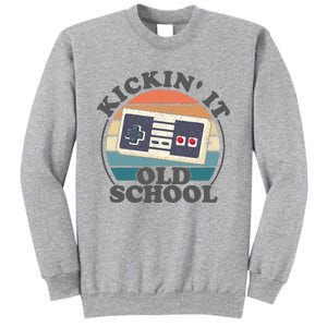 Kickin It Old School Retro 80s Video Game Gaming Gamer Gift Tall Sweatshirt