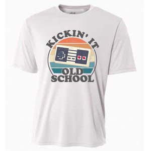 Kickin It Old School Retro 80s Video Game Gaming Gamer Gift Cooling Performance Crew T-Shirt