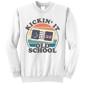 Kickin It Old School Retro 80s Video Game Gaming Gamer Gift Sweatshirt