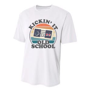 Kickin It Old School Retro 80s Video Game Gaming Gamer Gift Performance Sprint T-Shirt